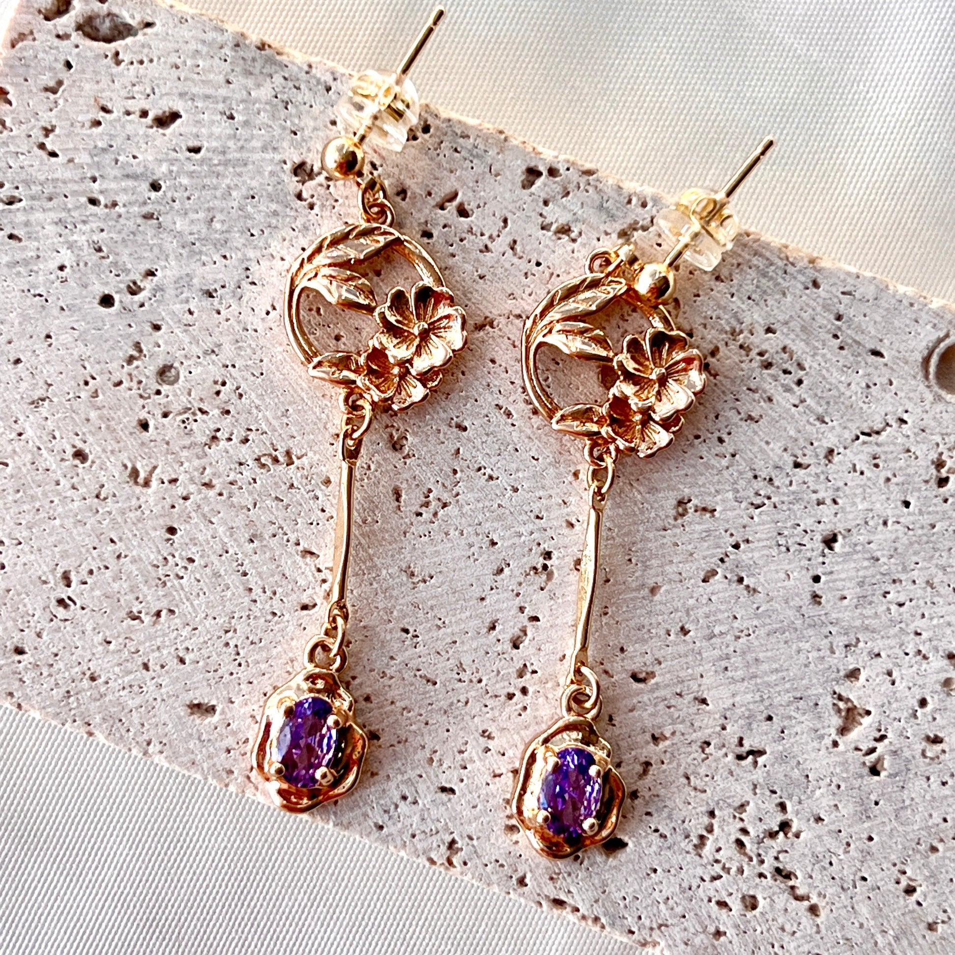 Handmade Earrings/Vintage-Style Zircon Earrings/14k Gold Shape Vintage Mesh/Gold Necklace Stainless Steel Waterproof Anti tarnish Gold Jewelry/good luck gifts/gift for her/Microset/Zircon Gemstones/Diamond Earrings/ Heart Jewelry/ Princess Collection/ Anniversary Gift