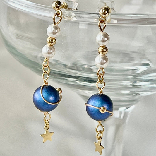 Handmade Natural Swarovski Pearl Earring/ Universal Beads/14k Thicker Gold Plated/ Bridesmaid Gift/ Real Pearl Bracelet/ Gift for Her/ Gift Bring Good Fortune & Luck