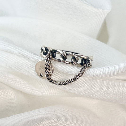 The Punk Chain Ring is a bold and edgy piece that embodies the rebellious spirit of punk fashion. Crafted with a chunky chain design, this ring combines modern style with a touch of rock-and-roll attitude. Made from durable, high-quality materials, it makes a statement with its striking, masculine appeal. Whether you’re looking to add some edge to your look or seeking a unique accessory, this punk-inspired chain ring is the perfect choice for those who love to stand out and embrace their individuality.