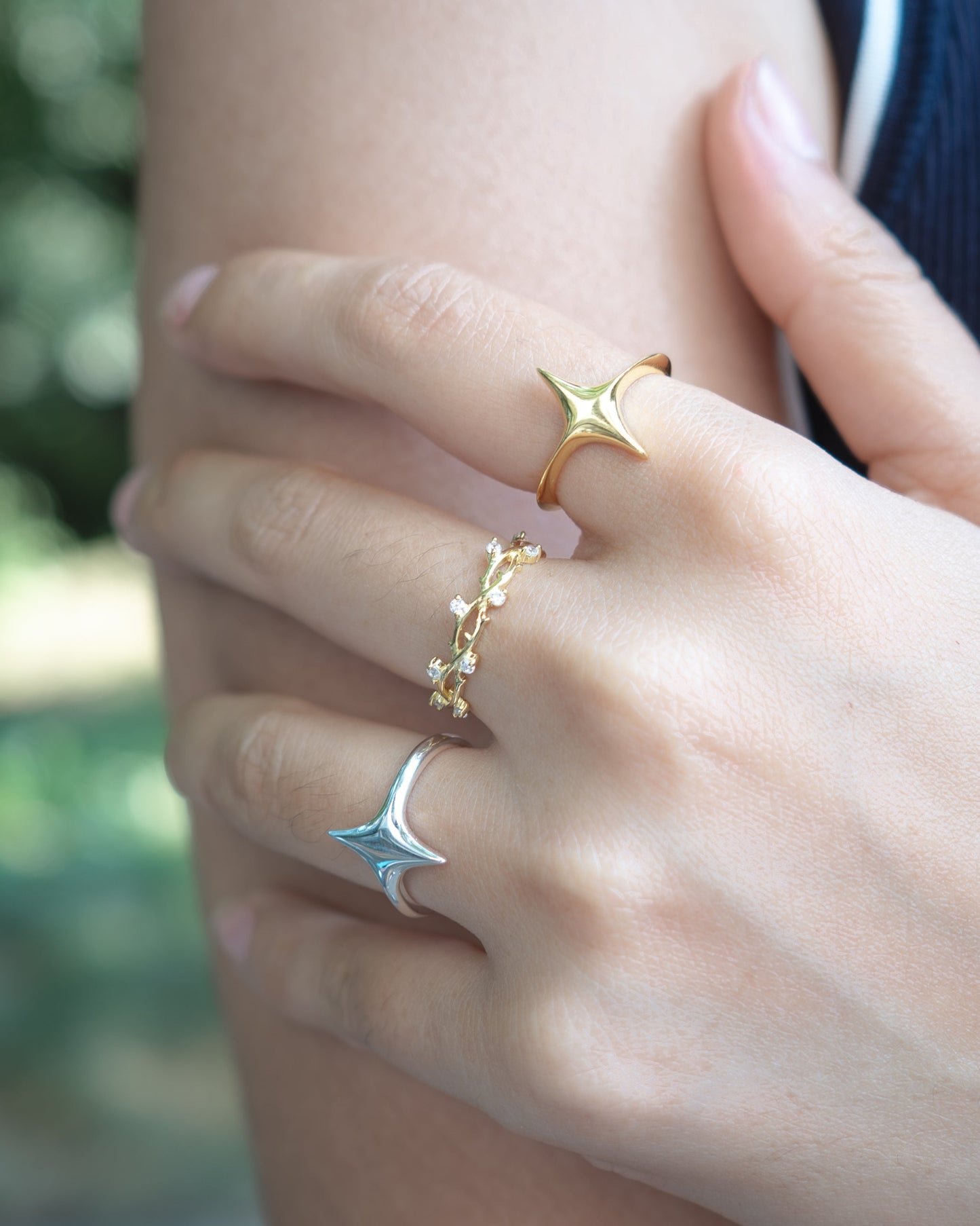 Silver Diamond Ring