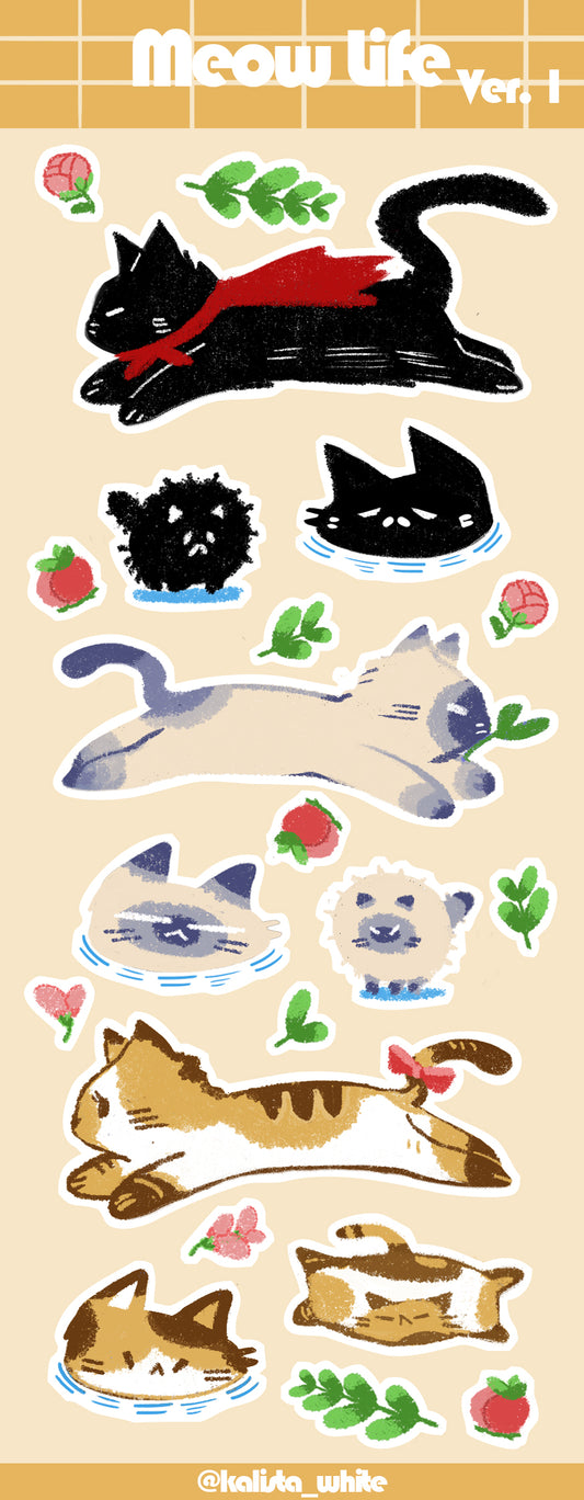 Cat life ver.1 sticker sheet